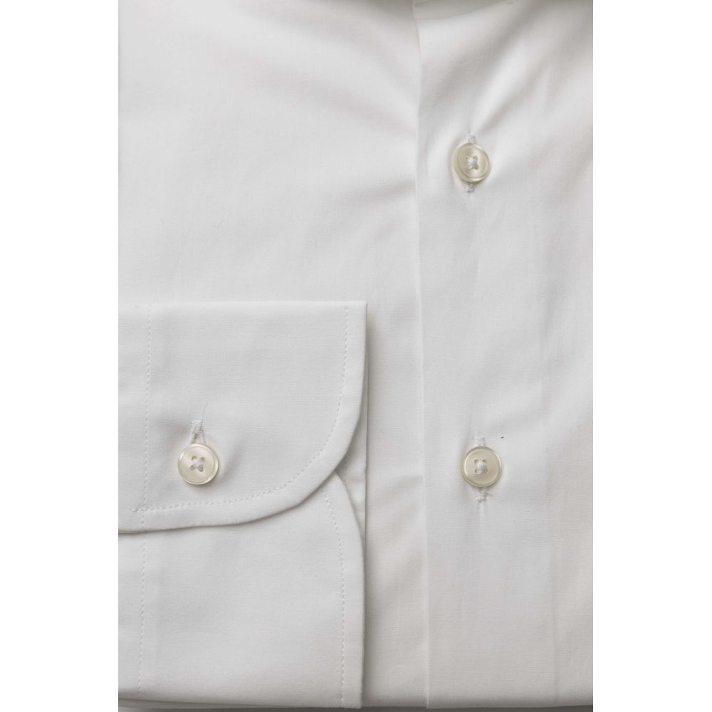 Bagutta White Cotton Men Shirt by Bagutta