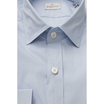 Bagutta Light Blue Cotton Men Shirt by Bagutta