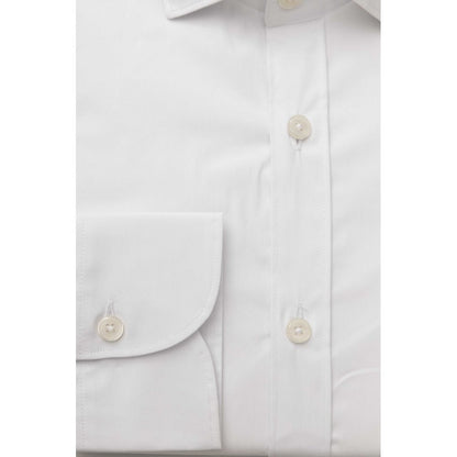 Bagutta White Cotton Men's Shirt by Bagutta