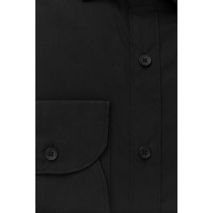 Bagutta Black Cotton Men Shirt by Bagutta