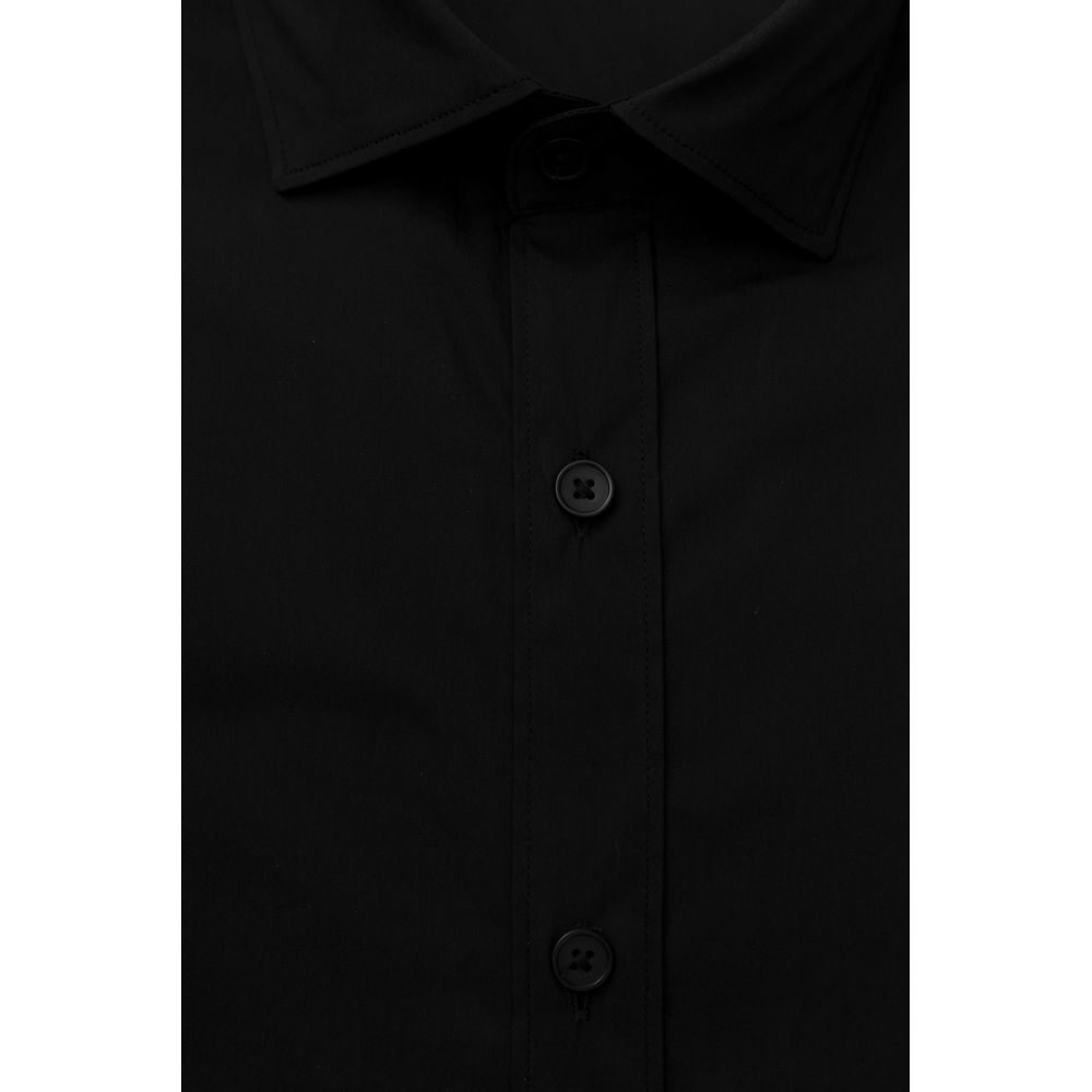 Bagutta Black Cotton Men Shirt by Bagutta