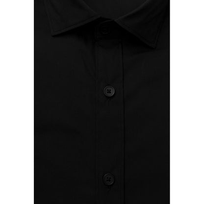 Bagutta Black Cotton Men Shirt by Bagutta
