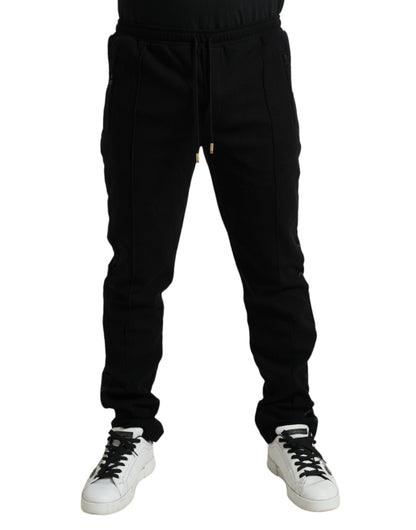 Dolce & Gabbana Black Cotton Blend Jogger Sweatpants Pants by Dolce & Gabbana