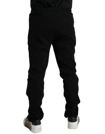 Dolce & Gabbana Black Cotton Blend Jogger Sweatpants Pants by Dolce & Gabbana