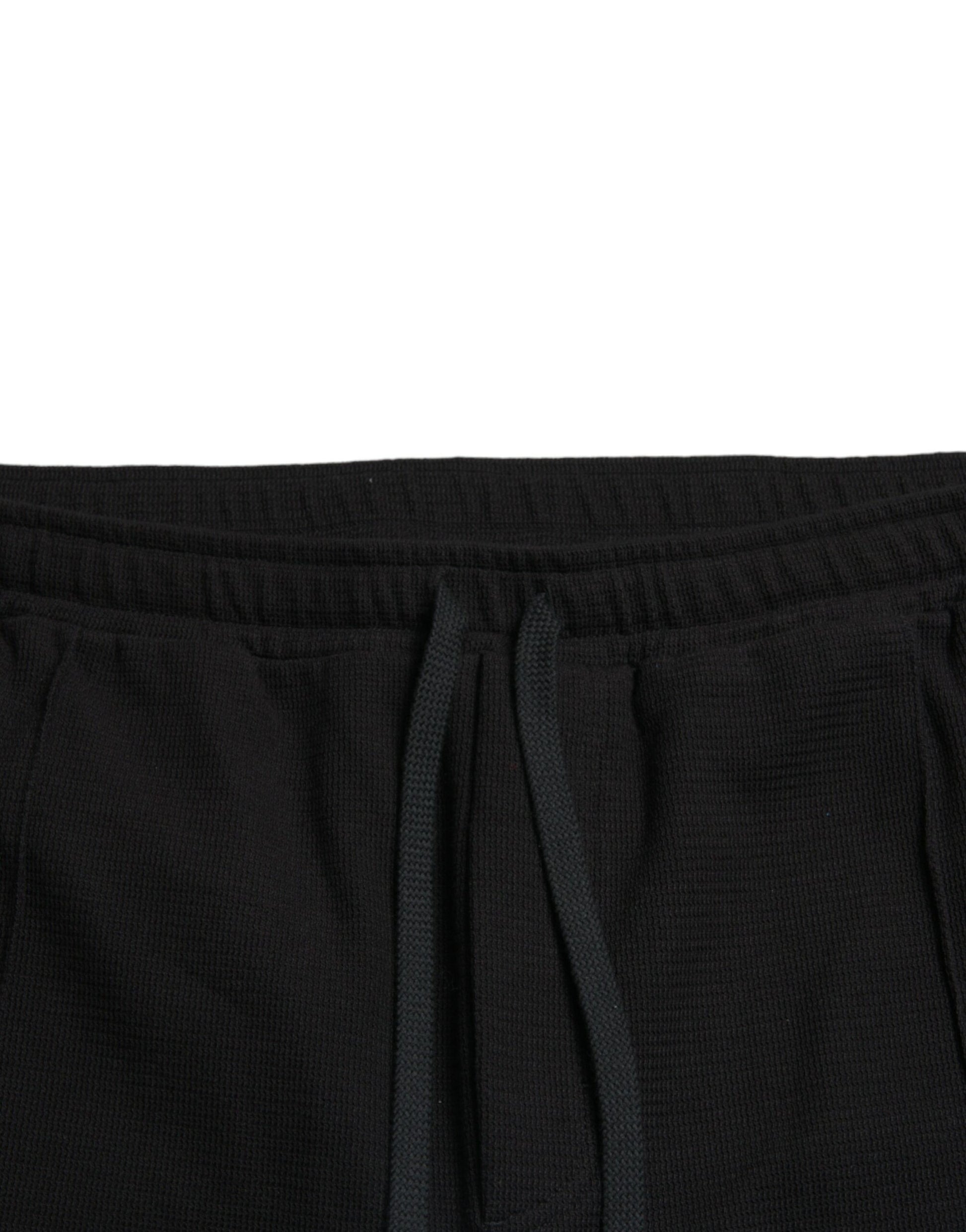Dolce & Gabbana Black Cotton Blend Jogger Sweatpants Pants by Dolce & Gabbana