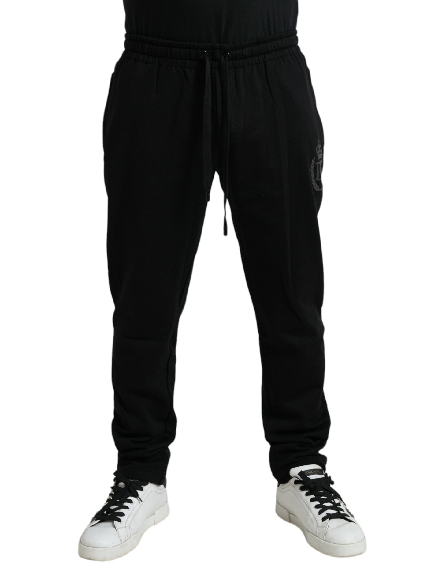 Dolce & Gabbana Black Cotton Logo Jogger Men Sweatpants Pants by Dolce & Gabbana