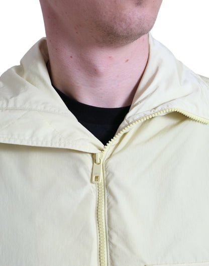 Dolce &amp; Gabbana Élégante veste coupe-vent jaune