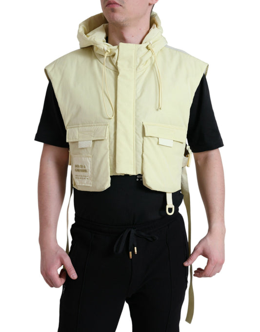Veste à capuche jaune soleil Dolce &amp; Gabbana
