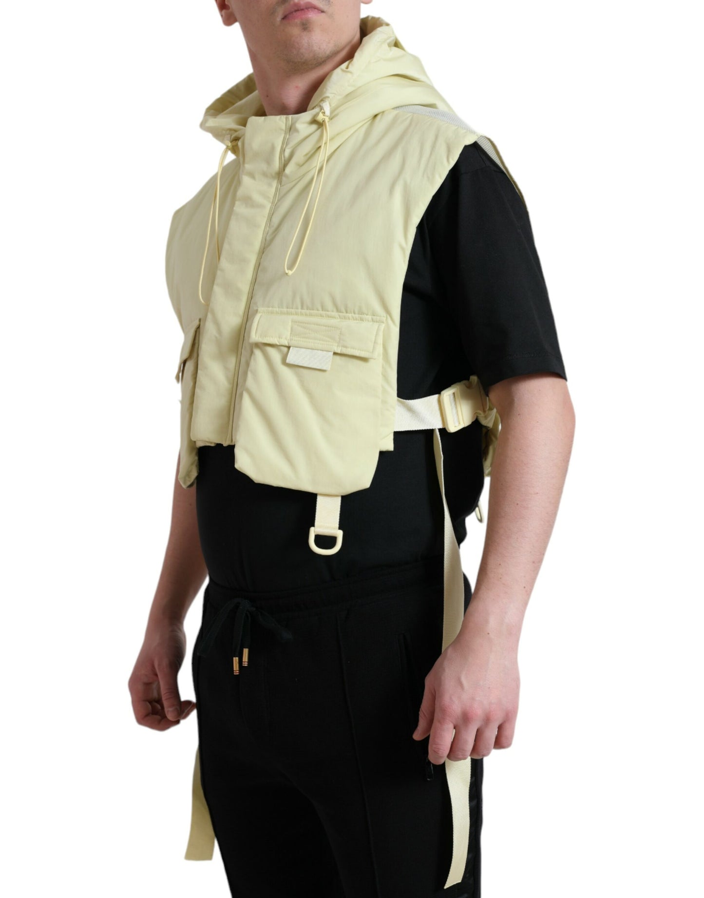 Veste à capuche jaune soleil Dolce &amp; Gabbana