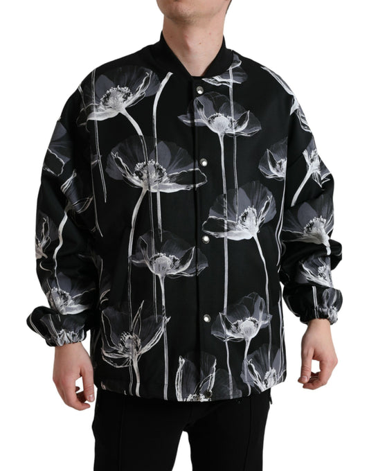 Dolce &amp; Gabbana - Élégant blouson aviateur à imprimé floral