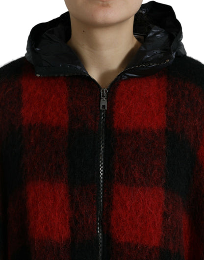 Dolce &amp; Gabbana Élégante veste poncho à carreaux Buffalo