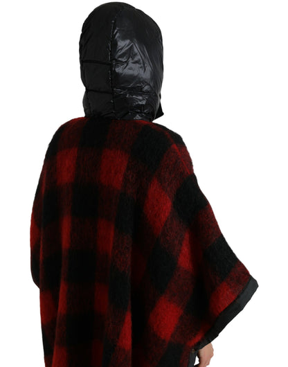 Dolce &amp; Gabbana Élégante veste poncho à carreaux Buffalo