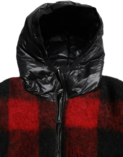 Dolce &amp; Gabbana Élégante veste poncho à carreaux Buffalo