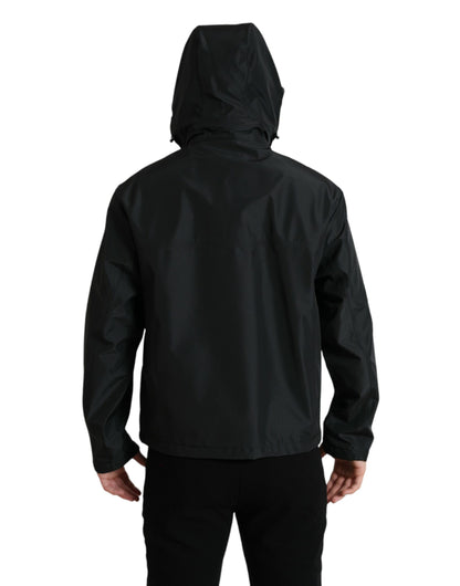 Veste coupe-vent noire élégante Dolce &amp; Gabbana