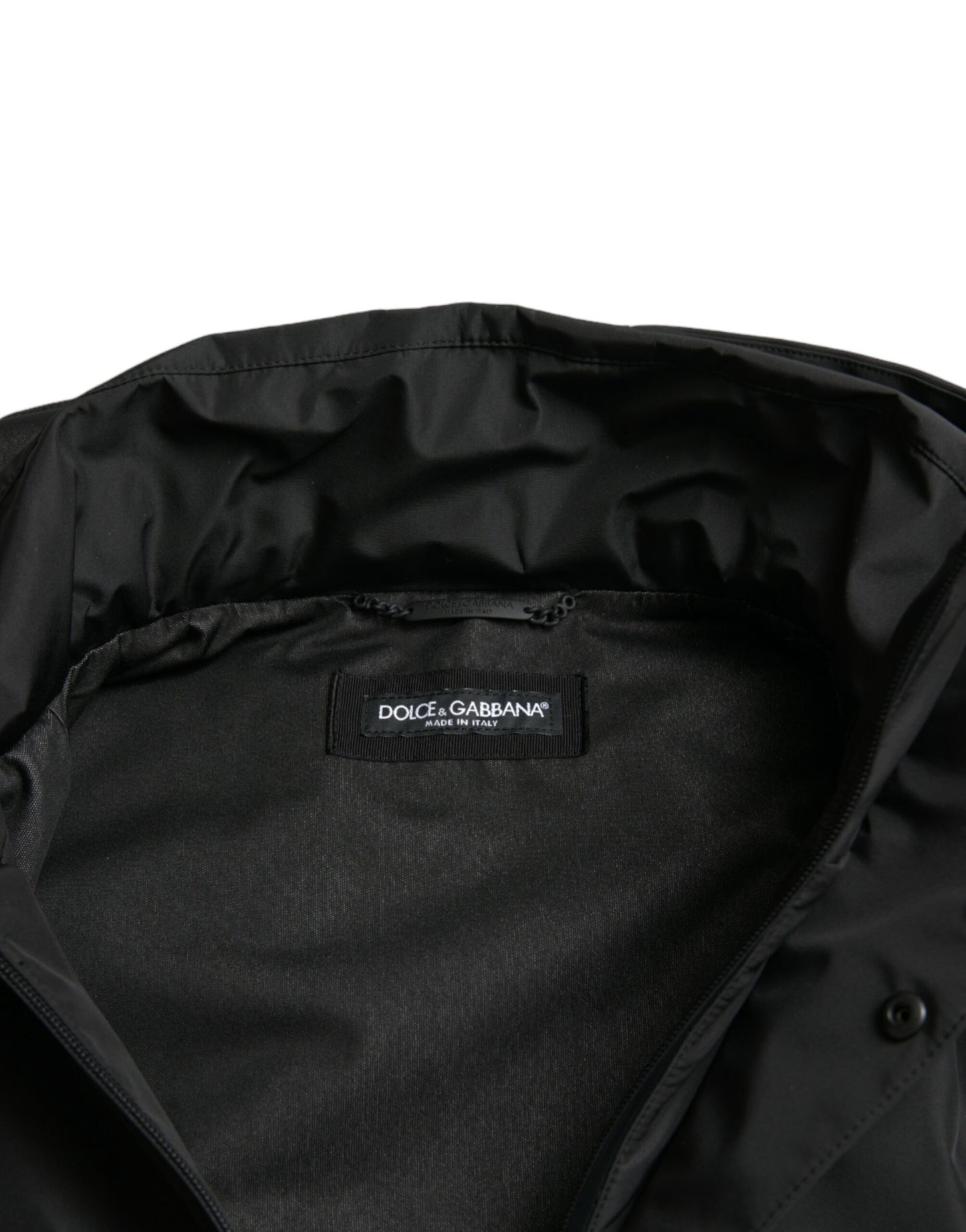 Veste coupe-vent noire élégante Dolce &amp; Gabbana