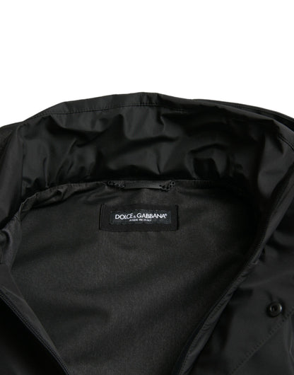 Veste coupe-vent noire élégante Dolce &amp; Gabbana