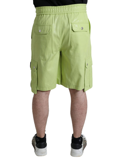 Bermuda chic en coton vert clair Dolce &amp; Gabbana