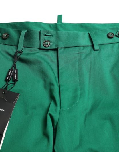 Bermuda élégant en coton vert foncé Dolce &amp; Gabbana