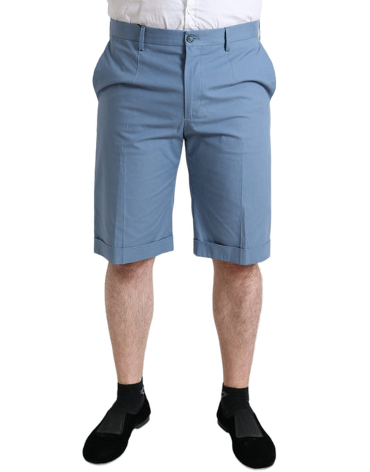 Bermuda en coton bleu ciel Dolce &amp; Gabbana