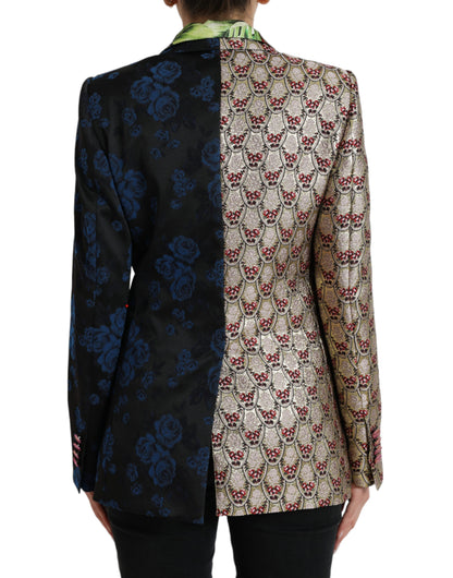 Blazer patchwork multicolore élégant Dolce &amp; Gabbana