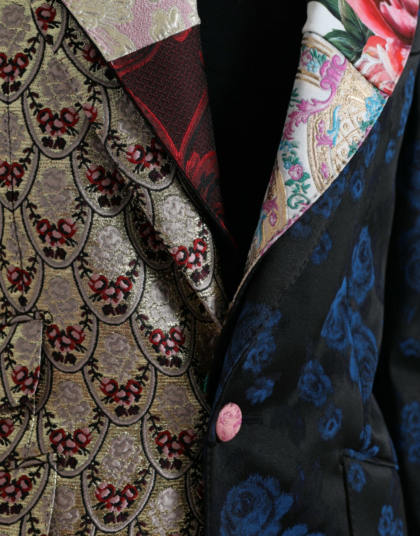 Blazer patchwork multicolore élégant Dolce &amp; Gabbana