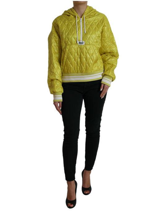 Veste à capuche jaune radieux Dolce &amp; Gabbana