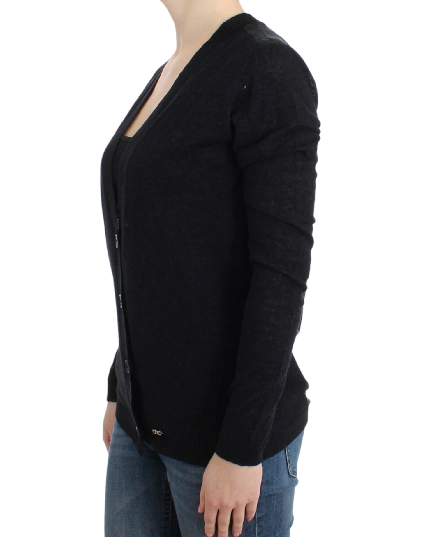 Costume National Élégant Cardigan Léger à Col en V Profond