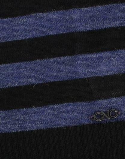 Pull de luxe à col en V et rayures Costume National