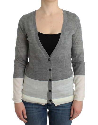Costume National Chic Gris Léger Cardigan