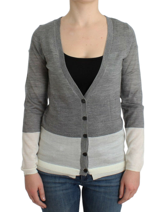Costume National Chic Gris Léger Cardigan