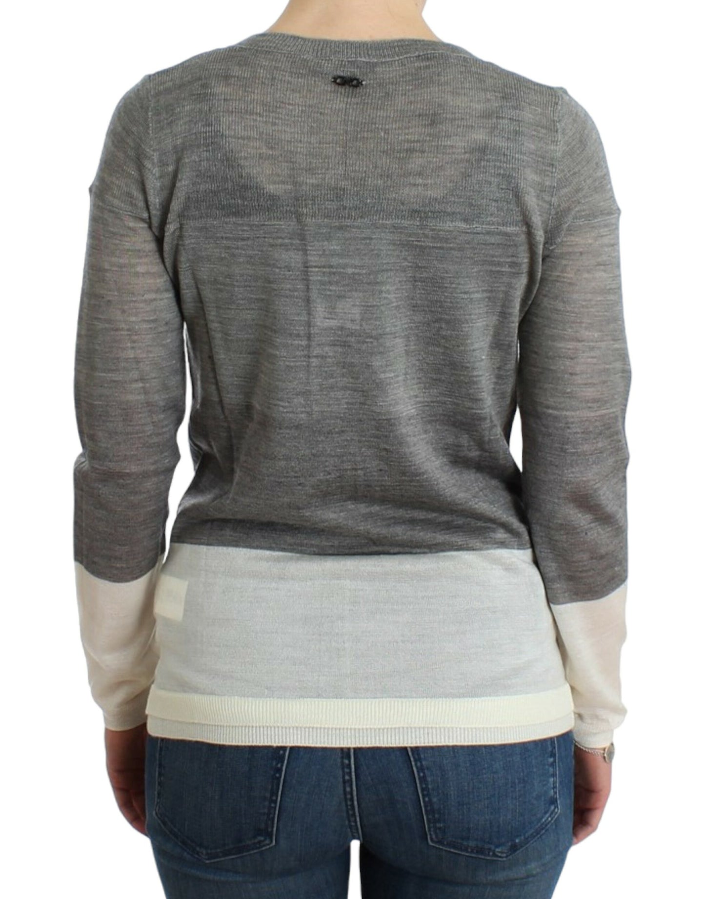 Costume National Chic Gris Léger Cardigan