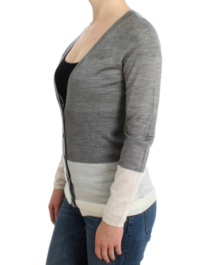 Costume National Chic Gris Léger Cardigan