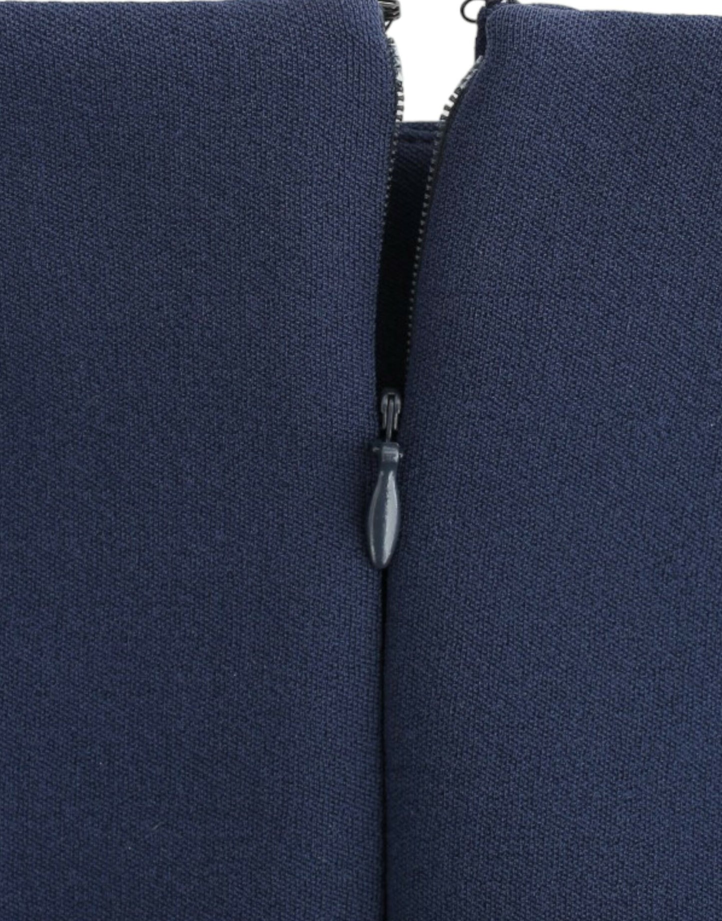 Costume National Chic Mini-jupe Bleue avec Fermeture Éclair Latérale