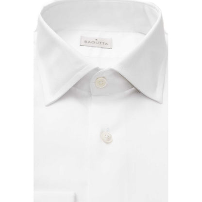Bagutta White Cotton Men Shirt by Bagutta