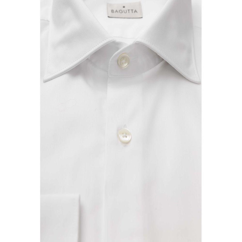 Bagutta White Cotton Men Shirt by Bagutta