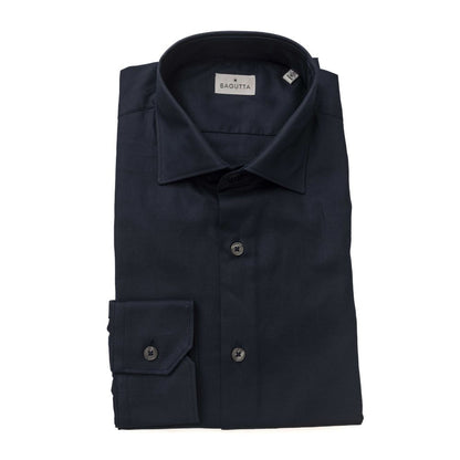 Bagutta Blue Cotton Men Shirt by Bagutta