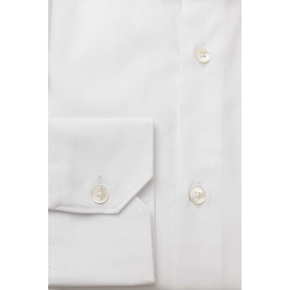 Bagutta White Cotton Men Shirt by Bagutta