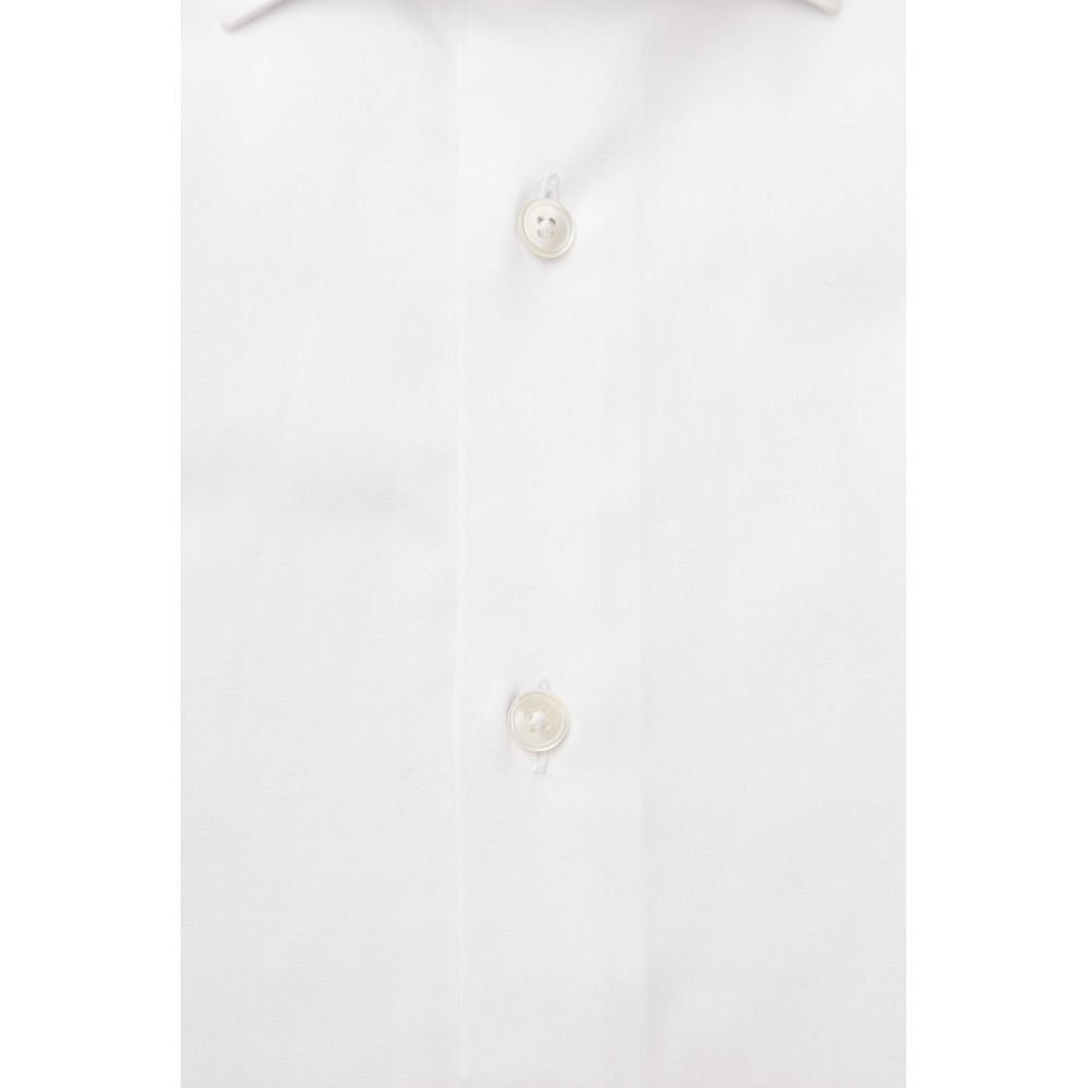 Bagutta White Cotton Men Shirt by Bagutta