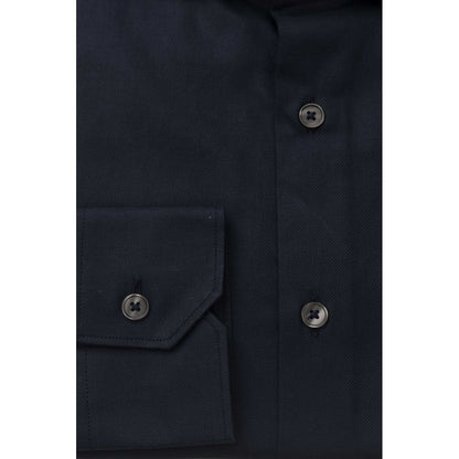 Bagutta Blue Cotton Men Shirt by Bagutta