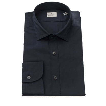 Bagutta Blue Cotton Men Shirt by Bagutta