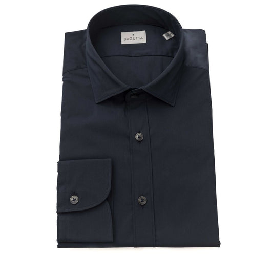 Bagutta Blue Cotton Men Shirt by Bagutta