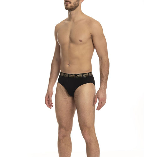 Slip homme Cavalli Class en coton noir