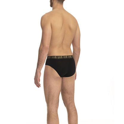 Slip homme Cavalli Class en coton noir