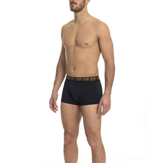 Boxer Cavalli Class en coton bleu pour homme