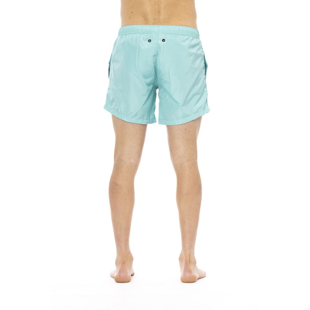 Short de bain homme Bikkembergs bleu clair en polyester