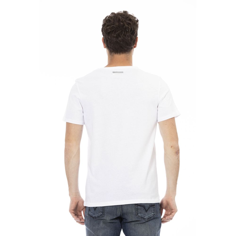 T-shirt homme en coton blanc Bikkembergs
