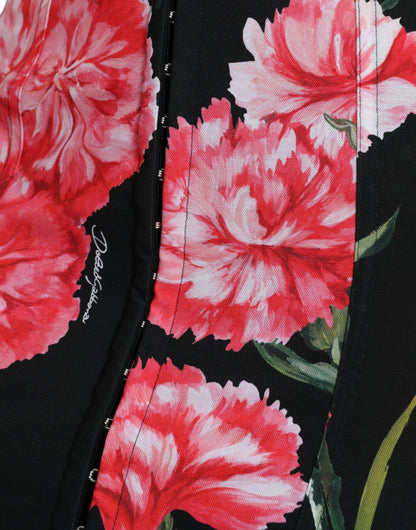 Jupe crayon taille haute à fleurs Dolce &amp; Gabbana