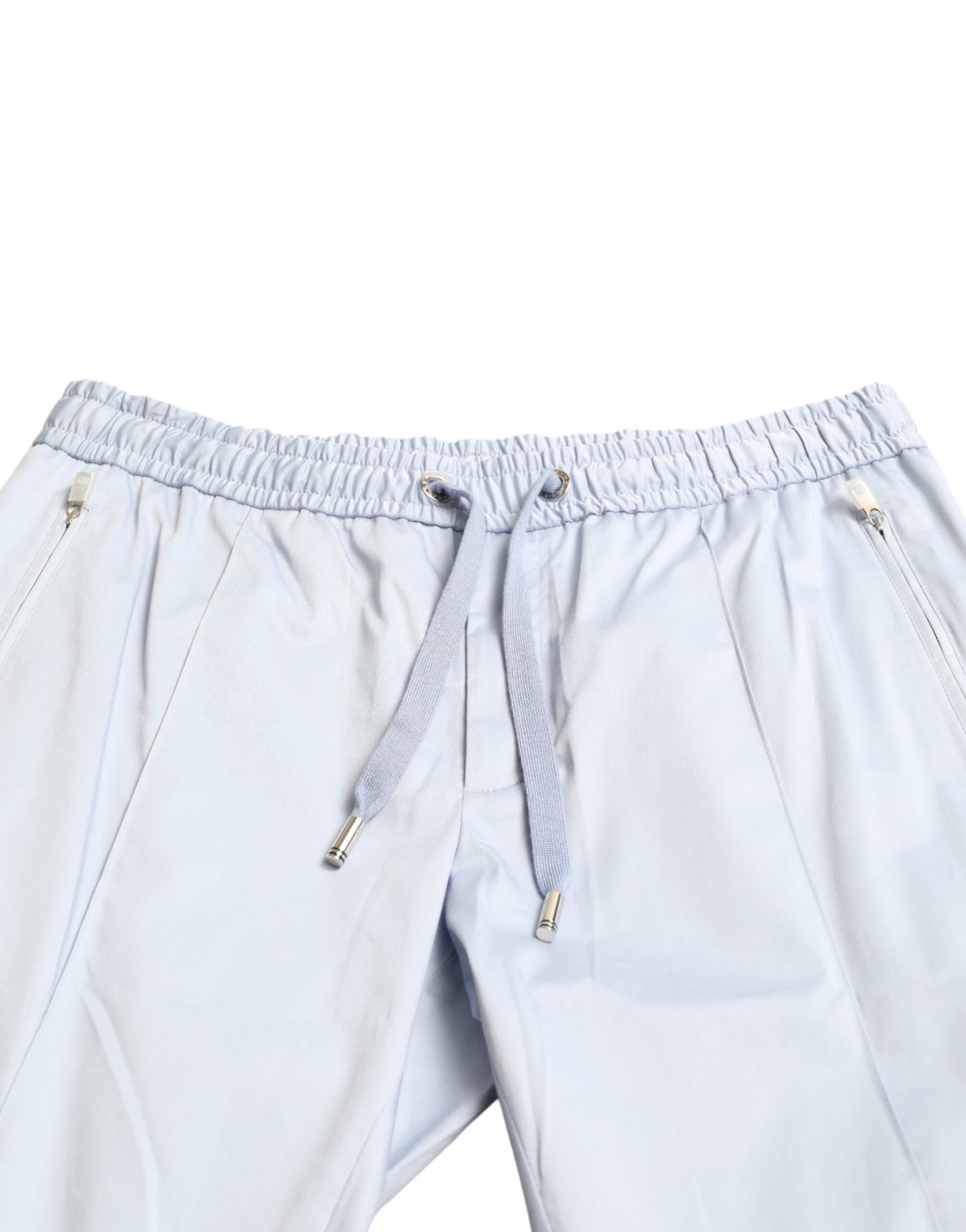 Dolce & Gabbana Light Blue Cotton Stretch Jogger Pants by Dolce & Gabbana