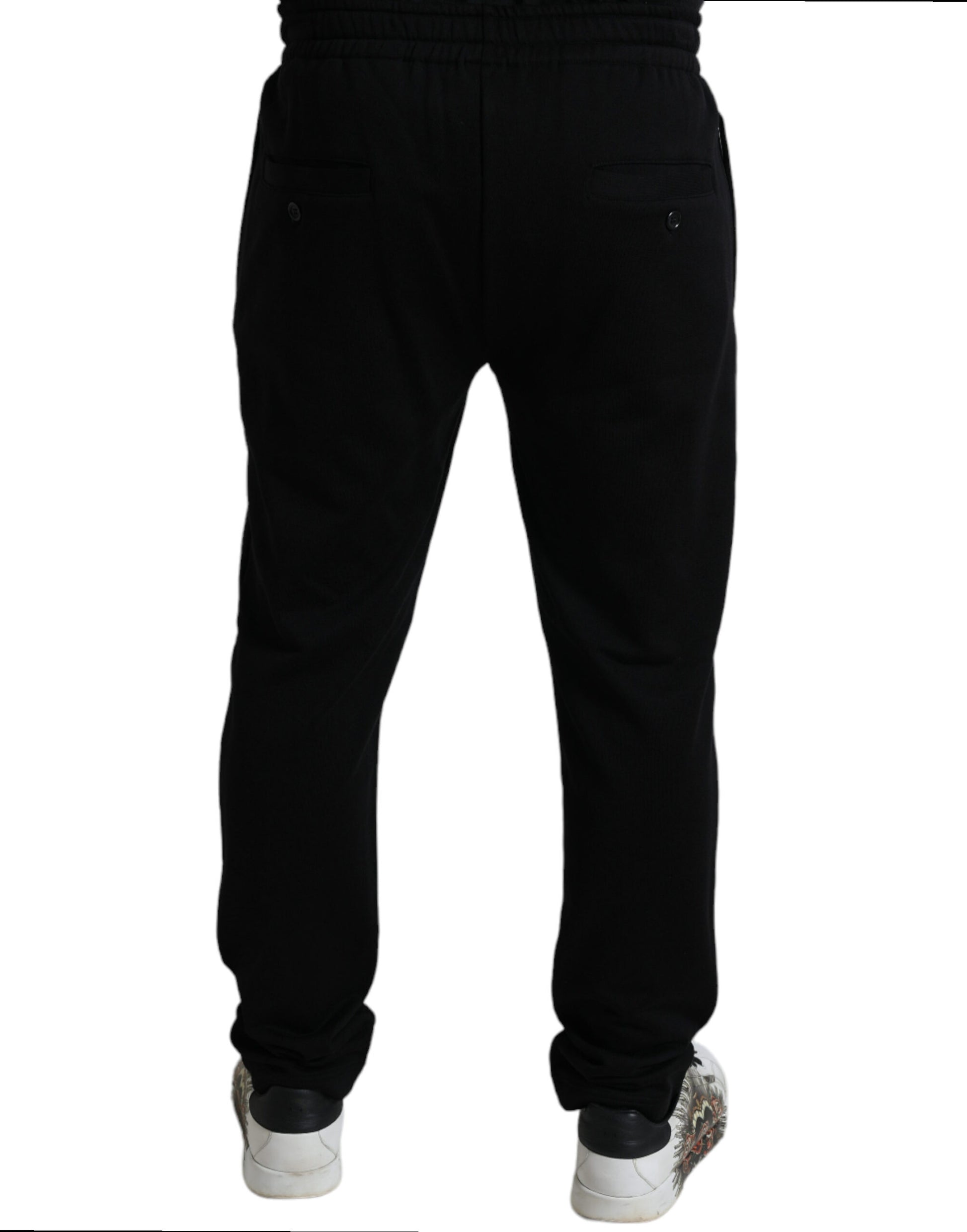Dolce & Gabbana Black DG Logo Skinny Jogger Sweatpants Pants by Dolce & Gabbana