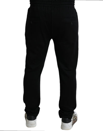 Dolce & Gabbana Black DG Logo Skinny Jogger Sweatpants Pants by Dolce & Gabbana
